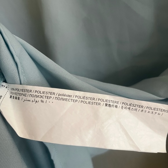 MANGO Light Blue Crewneck Blouse Size S - Picture 7 of 7